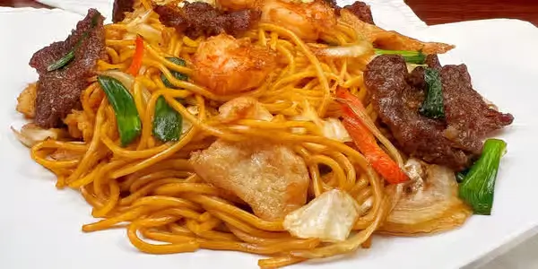 Combination Stir-Fried Noodle at Mei's Foodie Hub Asian Restaurant in Andrews